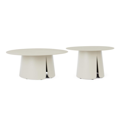 Visuel 1 du produit Set de 2 tables basses an aluminium Bizzotto Bryan Pélican