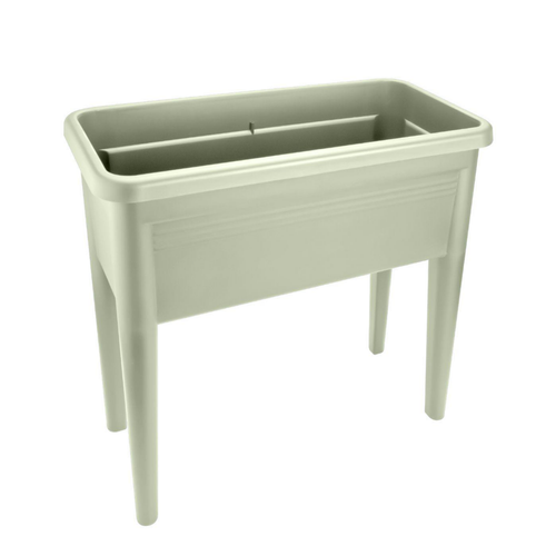 Visuel 1 du produit Potager sur pieds Green Basics Elho® coloris stone green 56 L - 75,5 x 36,5 x 65 cm