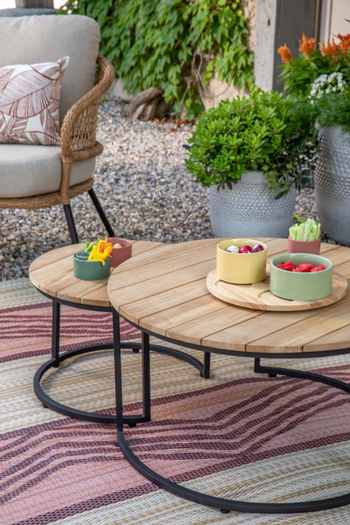 Visuel 3 du produit Tapis coloris multicolore polypropylène recyclé intérieur extérieur - 90 x 150 cm