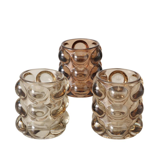 Visuel 1 du produit Photophore Bubbles en verre laqué - Ø 9 x H 9 cm