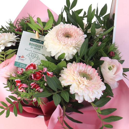 Visuel 2 du produit Bouquet bulle botanic® Saint Valentin 100% Fleurs de France – 13 tiges