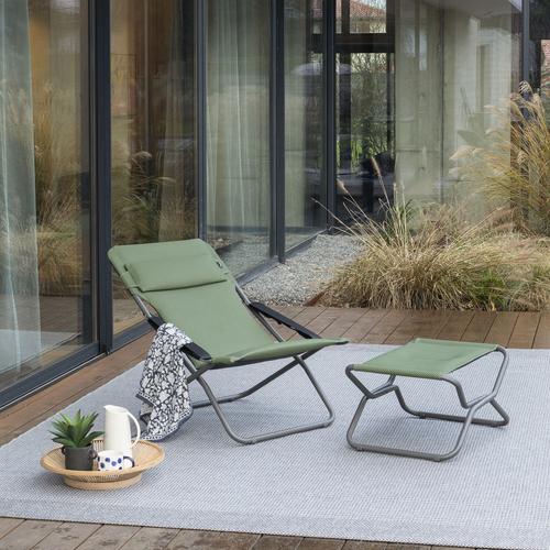 Visuel 4 du produit Transabed BeComfortÂ® Olive tube Titane Lafuma Mobilier - 66,5 x 93 x 88 cm