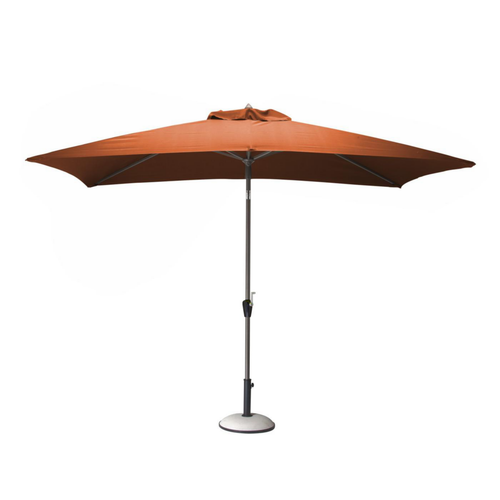 Visuel 1 du produit Parasol droit en aluminium couleur paprika Proloisirs Tilt - 3 x 2 m