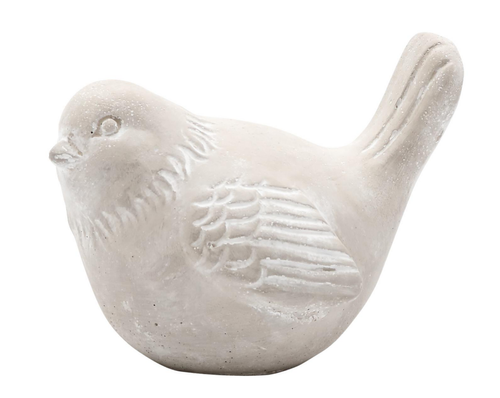Visuel 1 du produit Figurine oiseau coloris gris en ciment - 15 x 10,5 x 11,5 cm