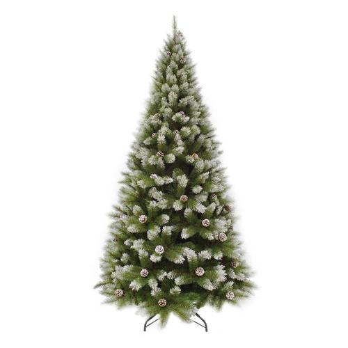 Visuel 1 du produit Sapin de Noël artificiel coloris vert givré avec pommes de pin Pittsburgh - 155 cm