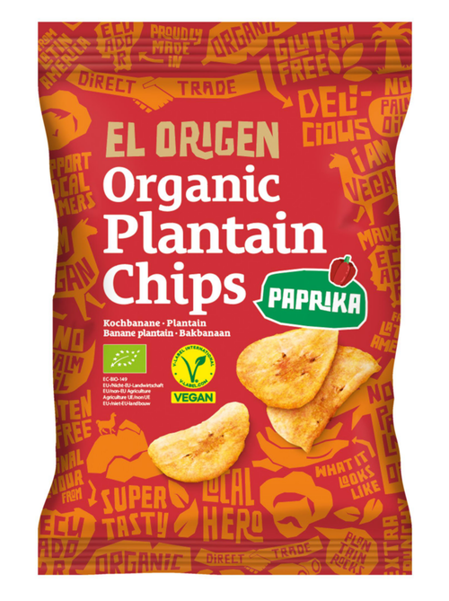 Visuel 1 du produit Chips banane plantain au paprika bio El Origen - 80 g
