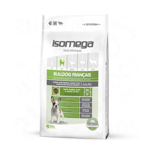 Visuel 1 du produit Croquette pour chien adulte Bulldog Français au poulet Isomega - 4 kg
