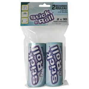 Visuel 1 du produit Recharge pour rouleau adhésif Stick & Roll 2x30 feuilles