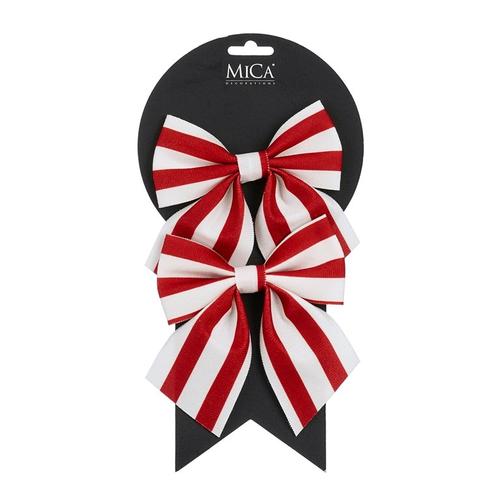 Visuel 1 du produit Ensemble de 2 nœuds blancs en polyester - 12 x 13 cm