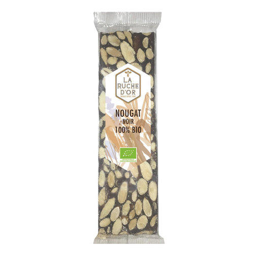 Visuel 1 du produit Barre de nougat noir bio La Ruche d'Or - 100 g