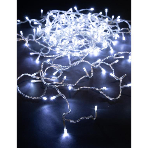 Visuel 3 du produit Guirlande lumineuse animée à 192 LED blanc froid sur câble transparent Flicker Light® - 16 m