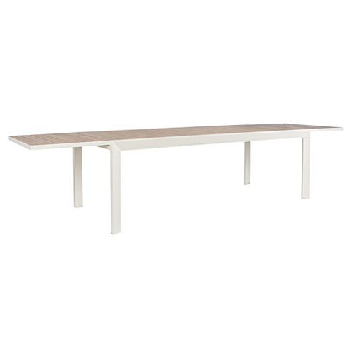 Visuel 4 du produit Table Calla avec allonges coloris blanc en aluminium - 220/340 x 100 cm