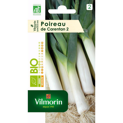 Visuel 1 du produit Poireau de Carentan 2 Bio Vilmorin - graines à semer