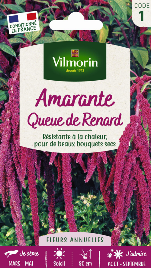 Visuel 1 du produit Graines de Amarante Queue de Renard Vilmorin - graines à semer