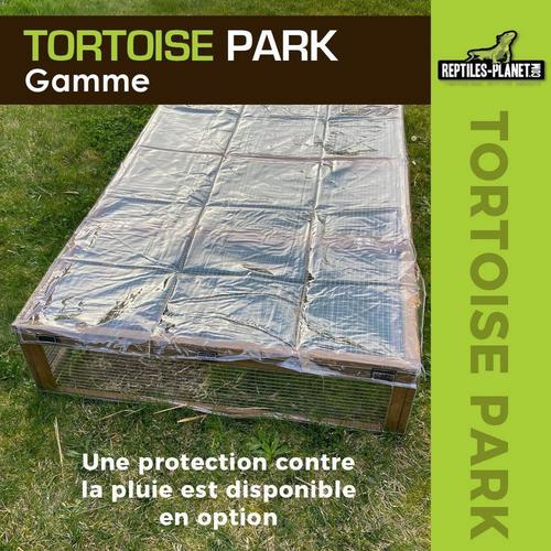 Visuel 8 du produit Tortoise Park pour tortue enclos extérieur grillagé en bois Reptile Planet – 200 x 100 x 25 cm