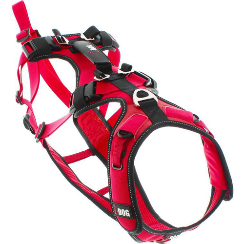 Visuel 1 du produit Harnais pour chien coloris rouge I-Dog Confort Trek - Taille L