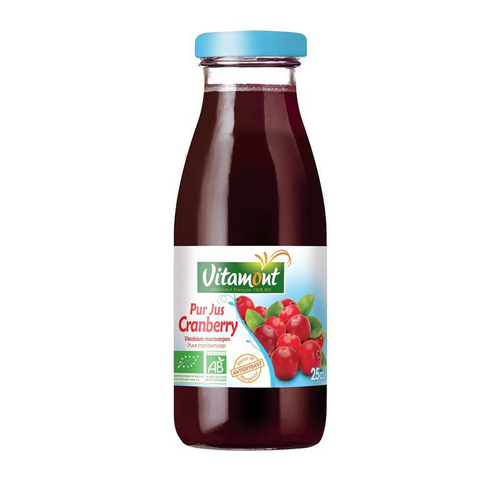 Visuel 1 du produit Mini bouteille cranberry bio Vitamont - 25 cl