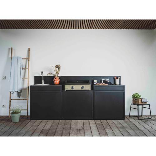 Visuel 6 du produit Support évier coloris noir en acier - 80 x 60 x 109 cm