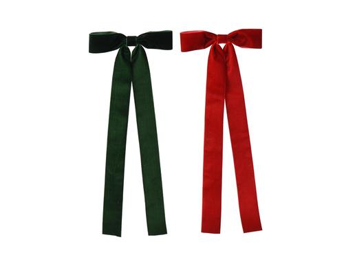 Visuel 1 du produit Ensemble de 3 nœuds longs en velours - 16 x 40 cm