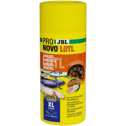 Visuel 1 du produit Aliment en granulés pour Axolotl JBL Pronovo lotl grano XL – 250 ml