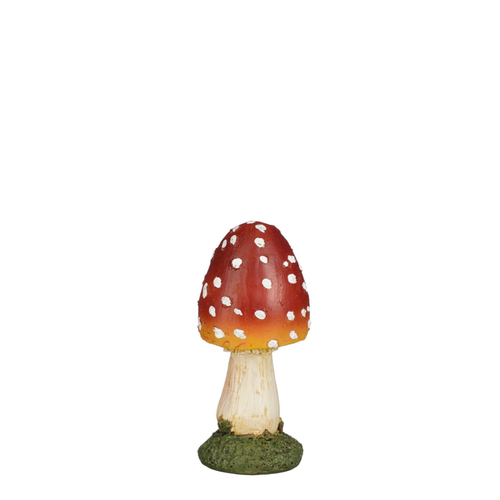 Visuel 1 du produit Champignon décoratif coloris rouge en polyrésine - Ø 7 cm