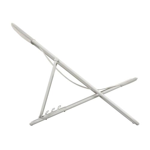 Visuel 3 du produit Fauteuil maxi transat colorblock Lafuma Batyline® coloris beige en acier - 62 x 83 x 91 cm