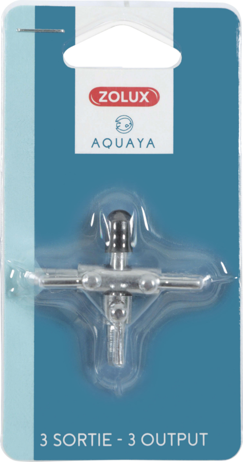 Visuel 1 du produit Robinet pour aquarium en métal 3 sortie Zolux Aquaya