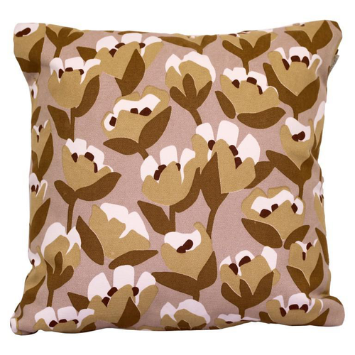 Visuel 1 du produit Coussin extérieur Tulipe en tissu coton/mousse polyester coloris zénith Fermob Bouquet sauvage - 44 x 44 cm