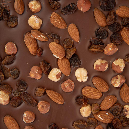 Visuel 2 du produit Plaque à casser lait & fruits secs bio sans marteau Chocolaterie Castelain - 400 g