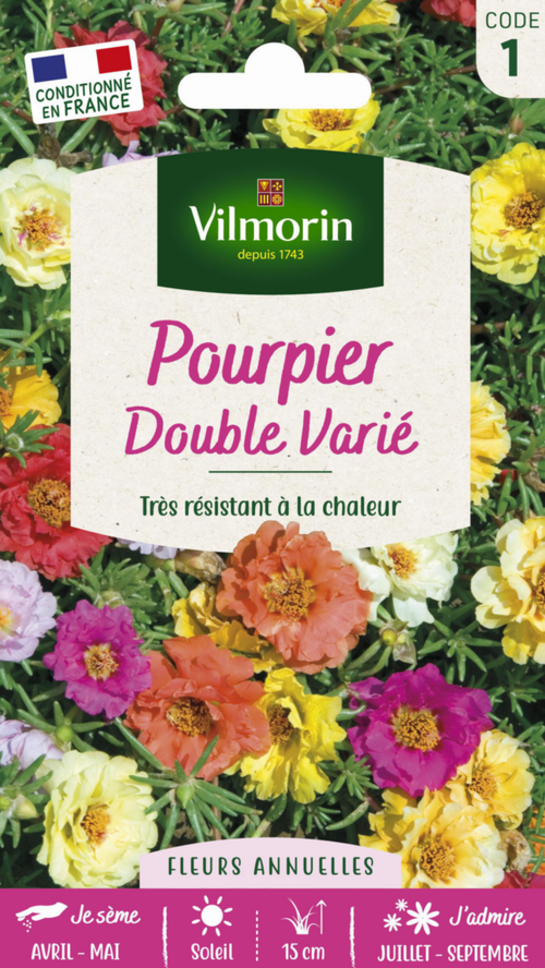 Visuel 1 du produit Pourpier Double varié Vilmorin - graines à semer