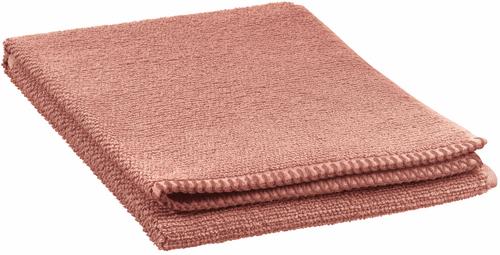 Visuel 1 du produit Serviette de toilette en coton coloris terracotta Vivaraise Bora - 100 x 50 cm