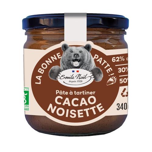 Visuel 1 du produit Pâte à tartiner bio cacao noisette Émile Noël La bonne patte - 340 g