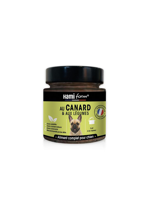 Visuel 1 du produit Pâtée pour chien adulte "Les cuisinés" Hamiform au canard & aux légumes - 250 g