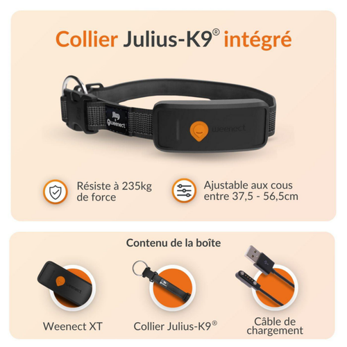 Visuel 8 du produit Collier GPS pour chien coloris noir Weenect XT