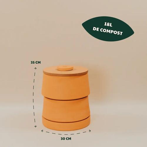 Visuel 4 du produit Lombricomposteur à 2 étages Terracotta Ceercle - 8 kg