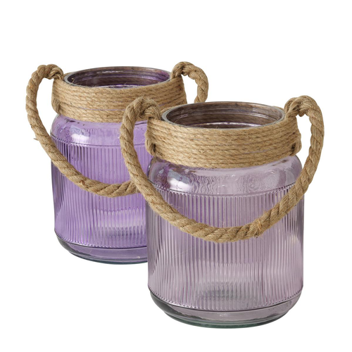 Visuel 1 du produit Photophore Rileo coloris violet - Ø 20 cm