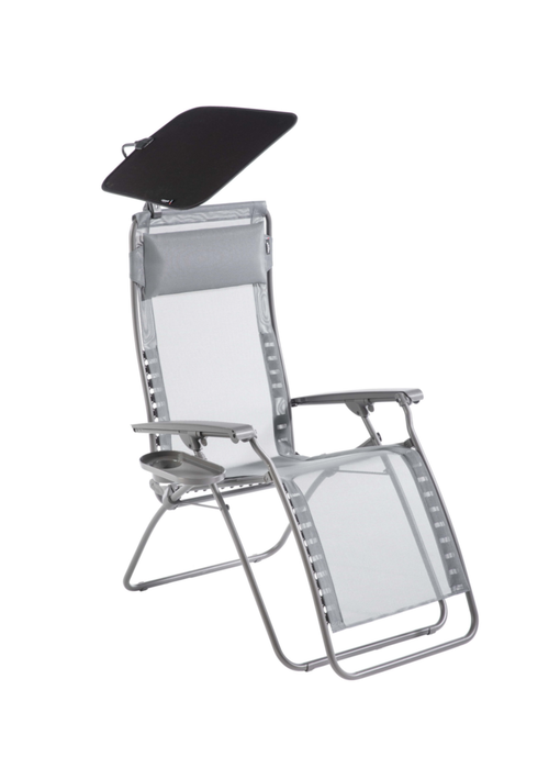 Visuel 2 du produit Chaise longue de jardin Relax Zen édition silex Velio® coloris gris Lafuma - 68 x 88 x 115 cm