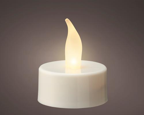 Visuel 1 du produit Bougie chauffe-plat LED en plastique - Ø 3,8 x H 4,6 cm