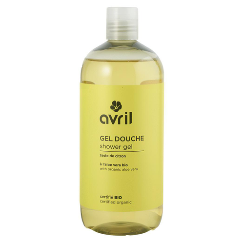 Visuel 1 du produit Gel douche Zeste de citron à l'aloe vera Bio Avril - 500 ml