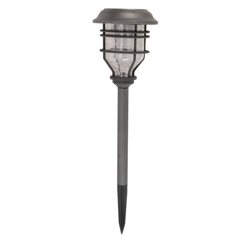 Visuel 1 du produit Piquet extérieur Capri coloris gris effet blanc froid en aluminium Smartgarden - 48,5 x 14 x 14 cm