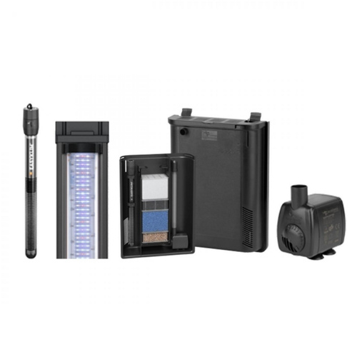 Visuel 3 du produit Aquarium tout équipé gris béton, AQUATLANTIS AQUARIUM Splendid 100 - 247L