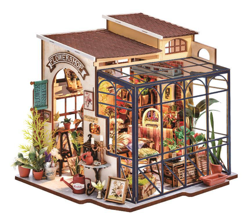 Visuel 1 du produit Maison miniature à construire Emily’s Flower Shop Rolife - H 27,7 cm