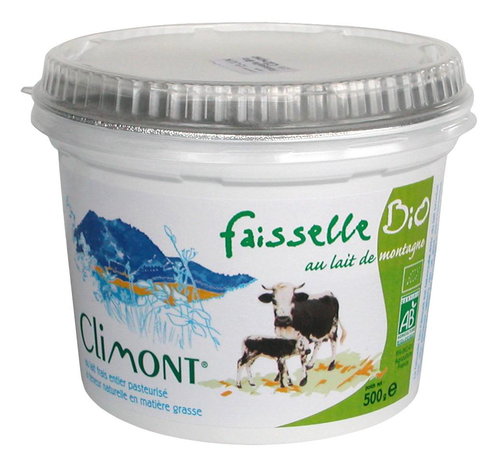Visuel 1 du produit Faisselle bio au lait de montagne Laiterie de Climont – 500 g