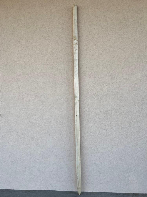 Visuel 1 du produit Tuteur en bois naturel brut de pin écorcé Robin Hood - Ø 4 x H 150 cm