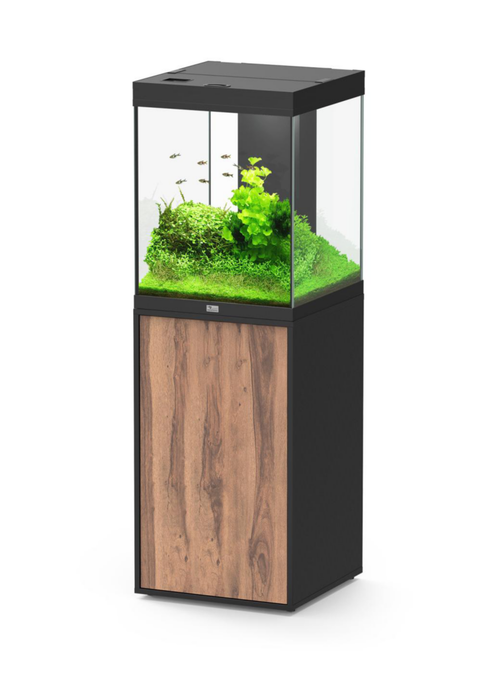 Visuel 1 du produit Aquarium avec meuble en bois coloris noir Aquatlantis Tower 163 - 49,9 x 50,1 x 65,4 cm