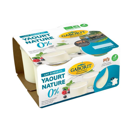 Visuel 1 du produit Yaourt nature 0% Gaborit - 4 x 125 g