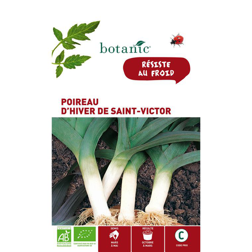 Visuel 2 du produit Graines de Poireau d’hiver de Saint Victor bio botanic® - graines à semer