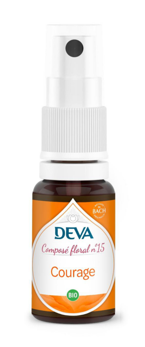 Visuel 1 du produit Complément alimentaire composé floral courage bio Deva - spray 15 ml