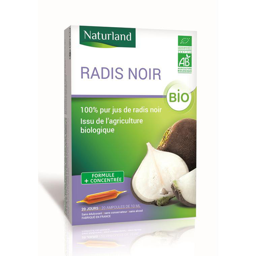 Visuel 1 du produit Pur jus de radis noir bio en format 20 x 10 ml