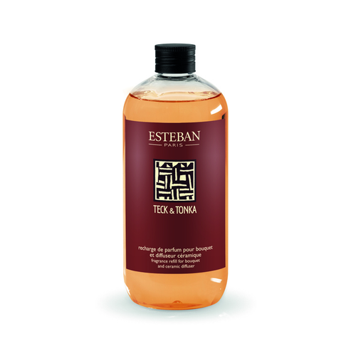 Visuel 1 du produit Recharge Teck et Tonka pour bouquets parfumés Esteban - 500 ml
